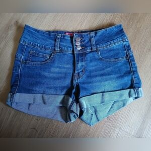 Wax Jean Women's Denim Cuffed Shorts